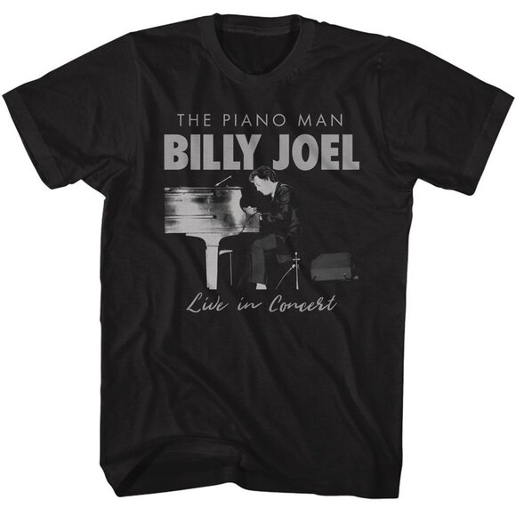 Billy Joel Piano Man Live In Concert Rock Music Fan Gift Graphic Tour T-Shirt 79 - Picture 1 of 6